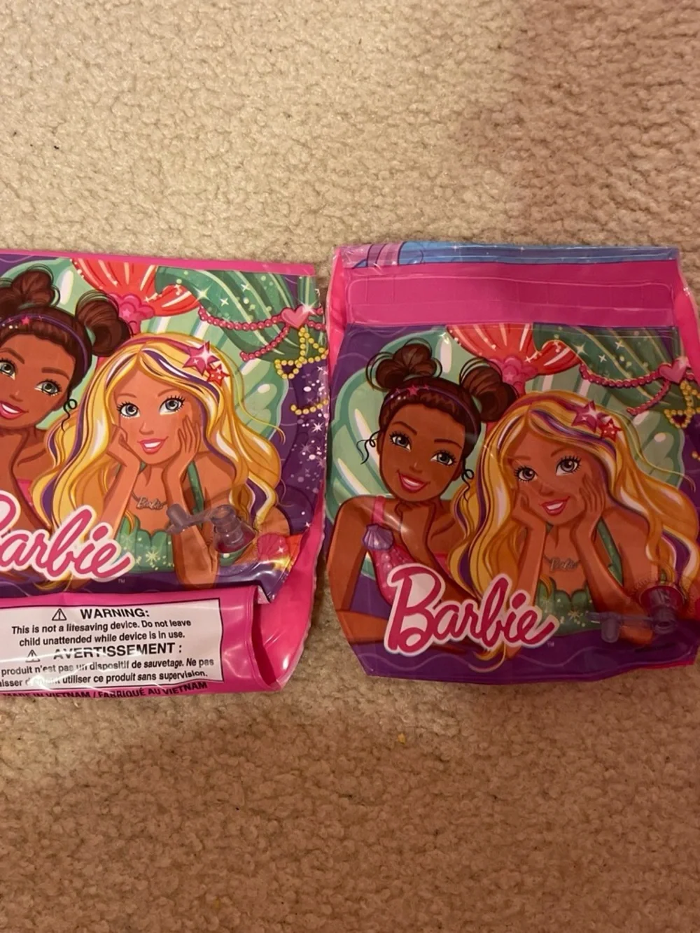 Barbie Pink & Blue Mermaid Arm Floaties